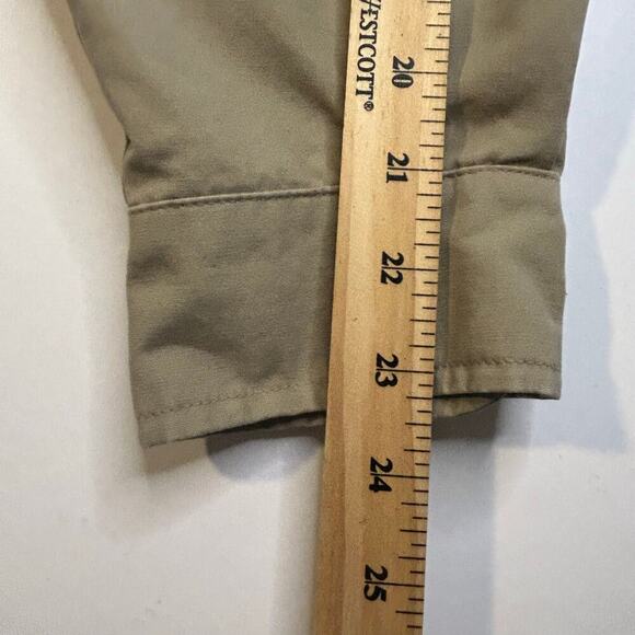 Brooks Brothers VTG poplin tan Trailcloth sherpa lined safari jacket size 38R - Picture 12 of 13